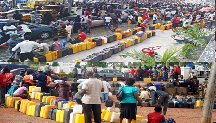 Jerry cans return to Petrol stations, as scarcity bits harder, petrol skirts N1000/litre