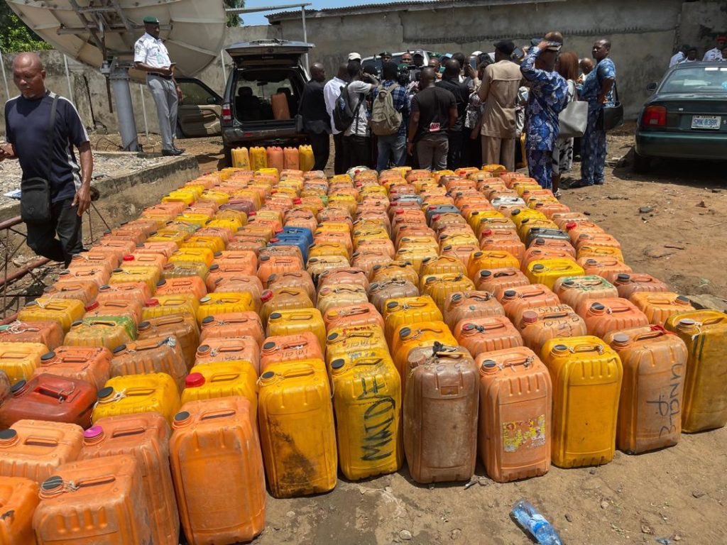 Customs intercepts 21,810 litres of smuggled PMS, arrests bunkerers in Lagos