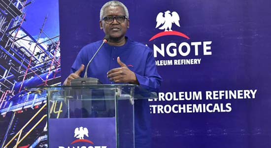 Aliko Dangote: NNPC has only 7.2% interest in our refinery